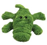 green kong cozie alligator dog toy